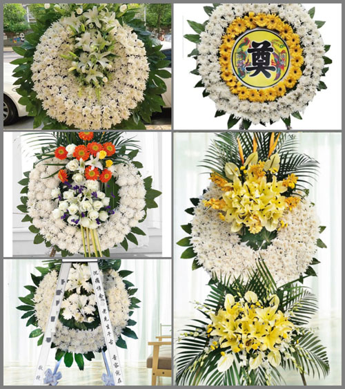 安徽阜阳市颍上县江口镇孙庄村花圈速递